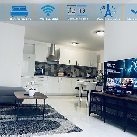 Appartement Parisien Neuf, Moderne Avec Une Grande Salon, 2 Chambres, 4 Lits, Parking Gratuit, 15Min De Paris Et 13 Min Aeroport Orly วิทรี-ซูร์-แซน ภายนอก รูปภาพ