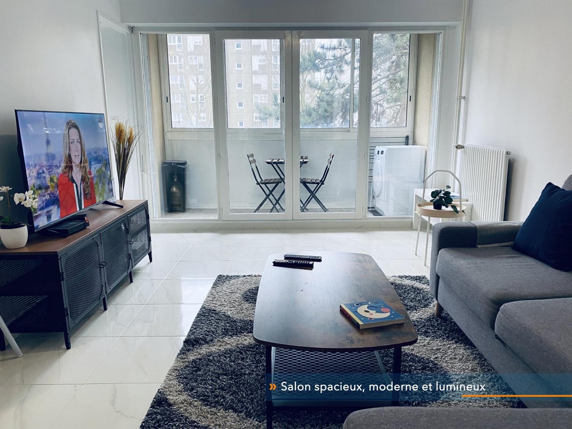 Appartement Parisien Neuf, Moderne Avec Une Grande Salon, 2 Chambres, 4 Lits, Parking Gratuit, 15Min De Paris Et 13 Min Aeroport Orly วิทรี-ซูร์-แซน ภายนอก รูปภาพ
